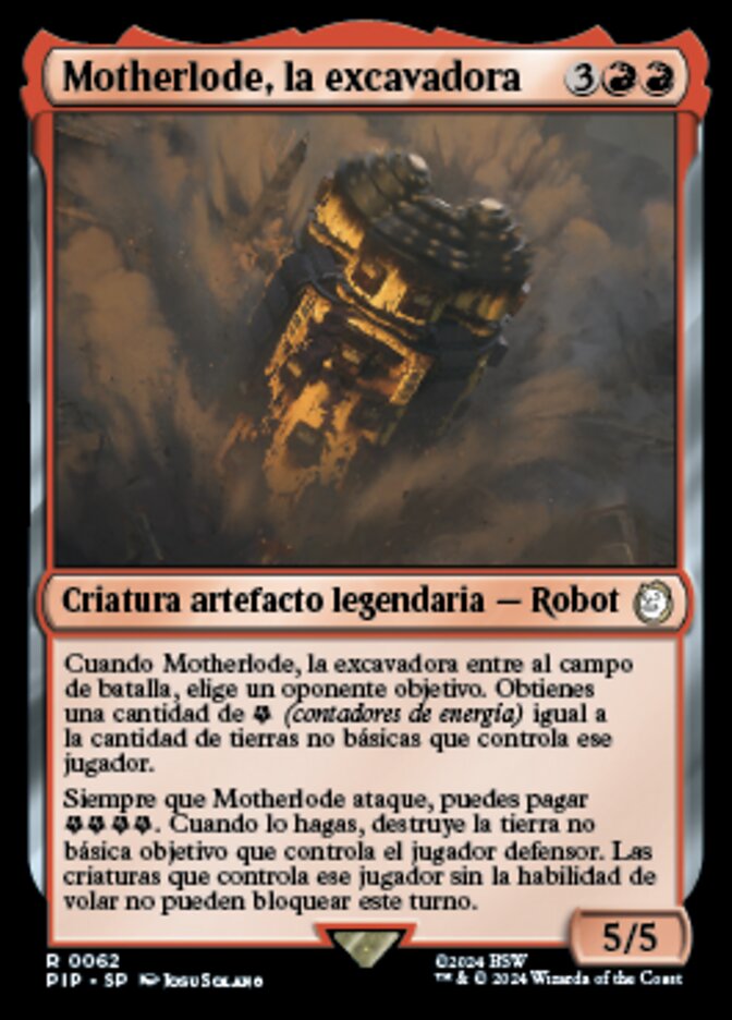 Motherlode, la excavadora