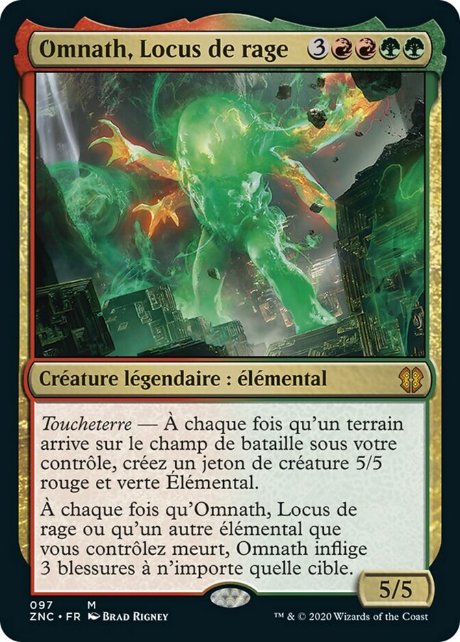 Omnath, Locus of Rage (Zendikar Rising Commander #97)