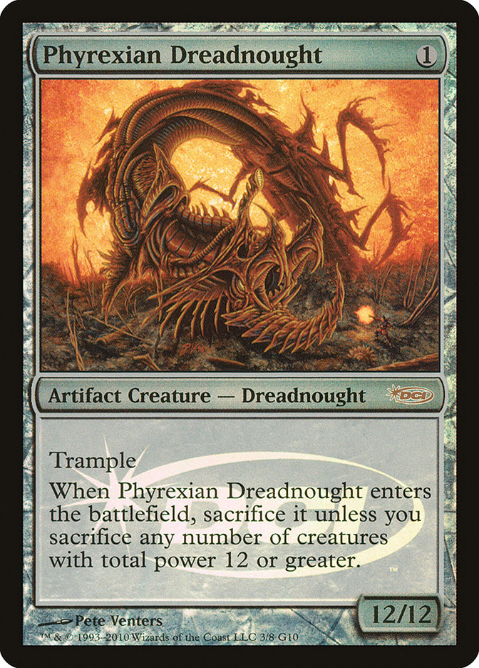 Phyrexian Dreadnought · Judge Gift Cards 2010 (G10) #3 · Scryfall 