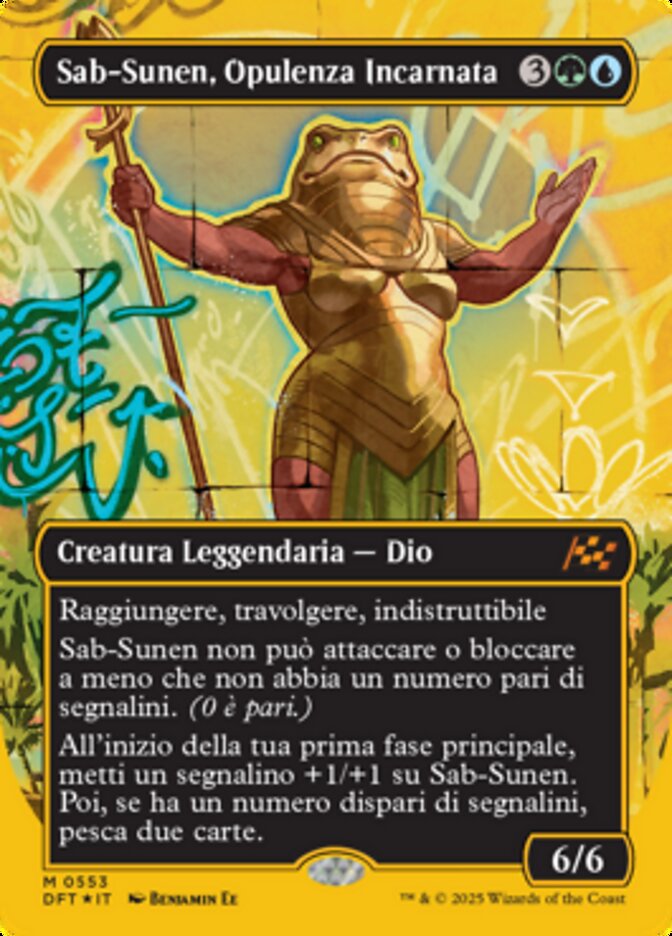 Sab-Sunen, Opulenza Incarnata