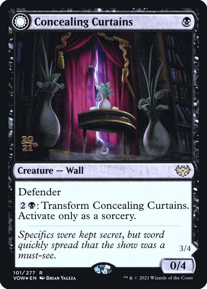 Concealing Curtains // Revealing Eye (Innistrad: Crimson Vow Promos #101s)