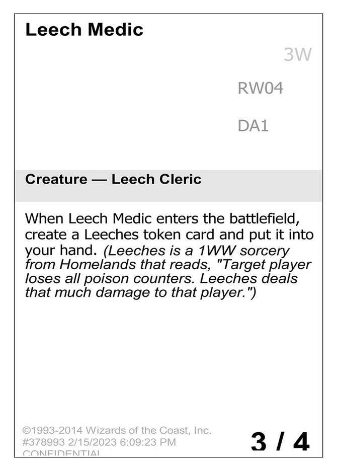 Leech Medic (Unknown Event #RW04)