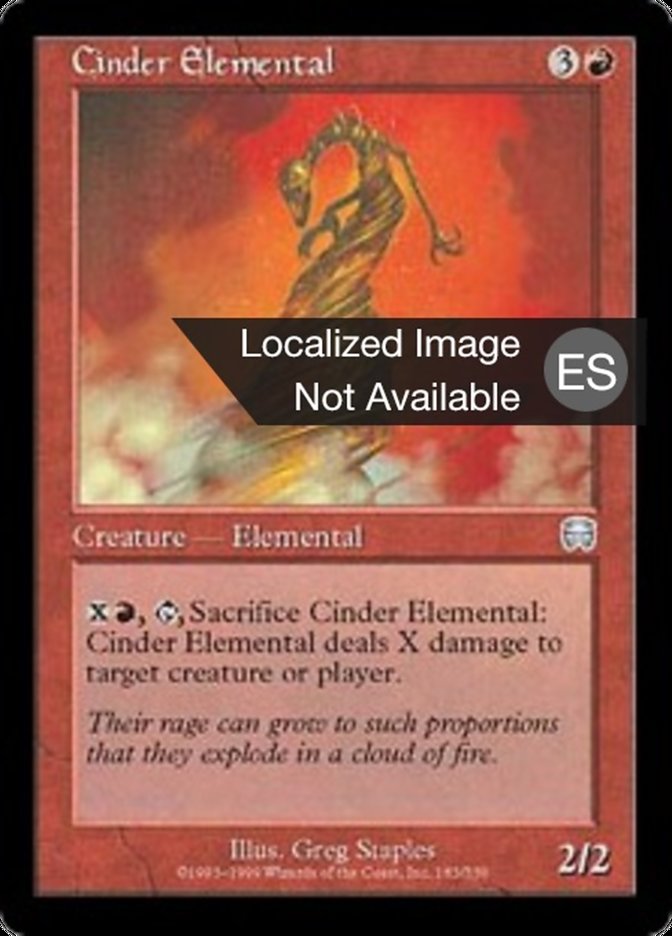 Cinder Elemental (Mercadian Masques #183)