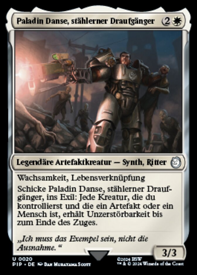 Paladin Danse, stählerner Draufgänger