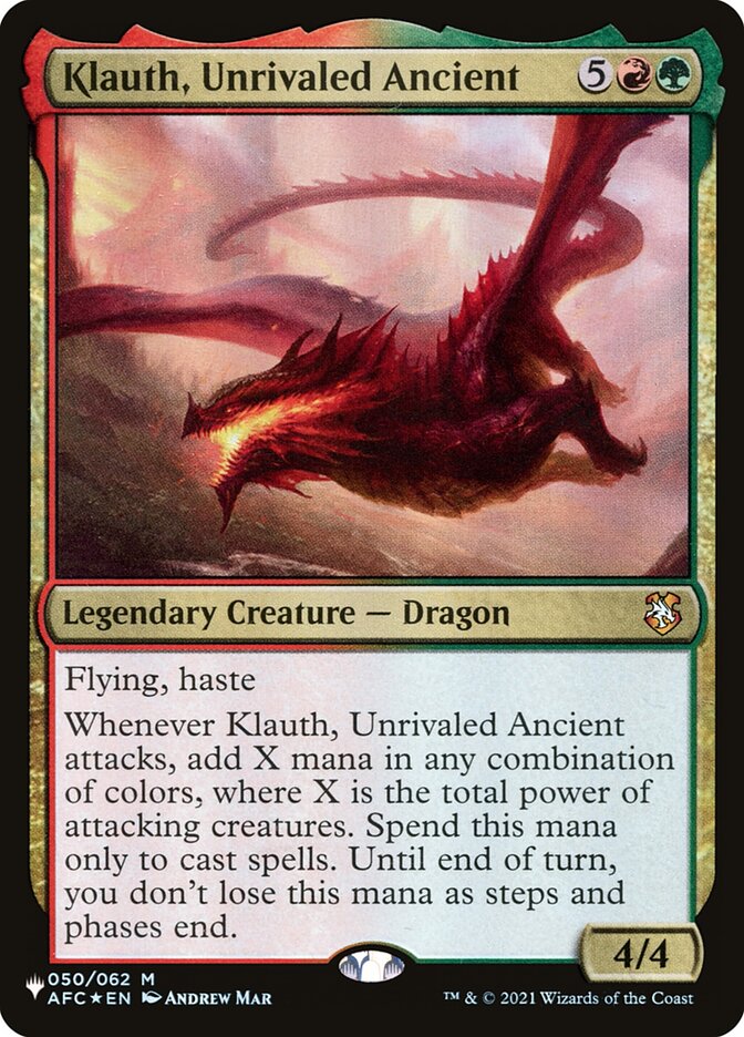 Klauth, Unrivaled Ancient (The List #AFC-50)