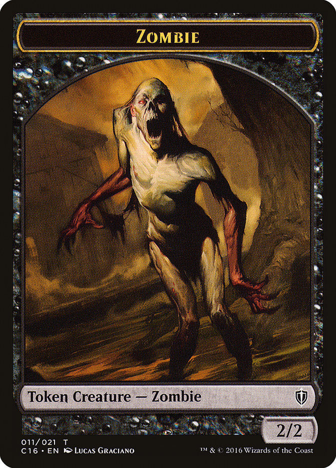 Zombie (Commander 2016 Tokens #11)
