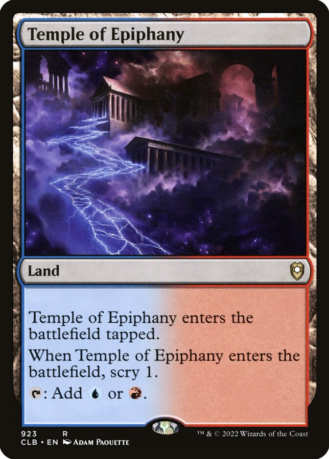 Temple of Epiphany (Commander Legends: Battle for Baldur's Gate #923)