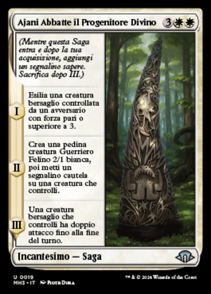 Ajani Abbatte il Progenitore Divino