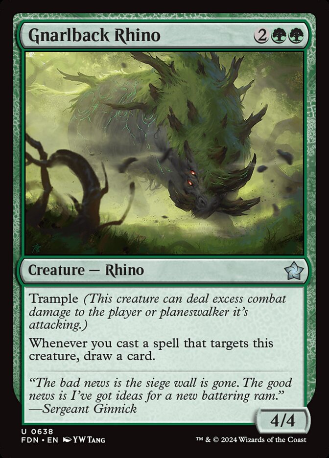 Gnarlback Rhino (Foundations #638)