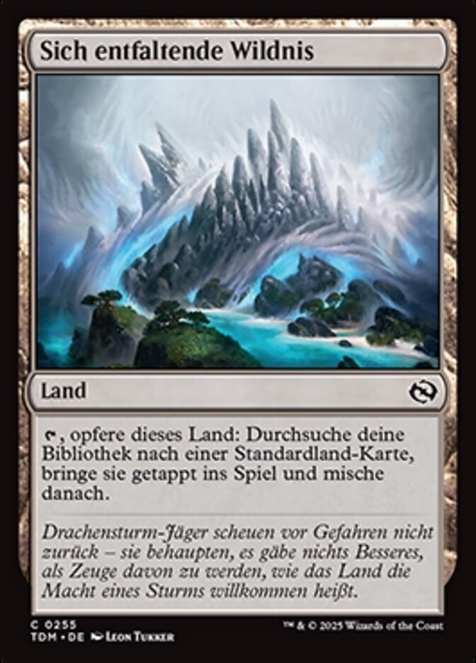 Sich entfaltende Wildnis