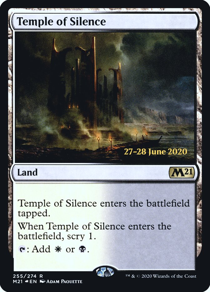 Temple of Silence (Core Set 2021 Promos #255s)