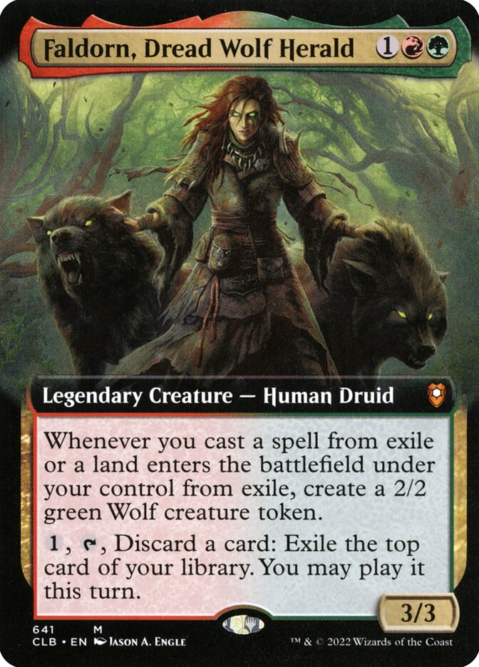 Faldorn, Dread Wolf Herald (Commander Legends: Battle for Baldur's Gate #641)