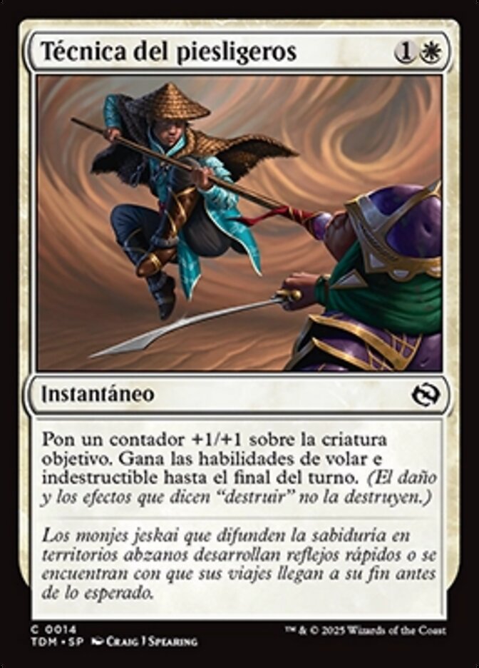 Técnica del piesligeros