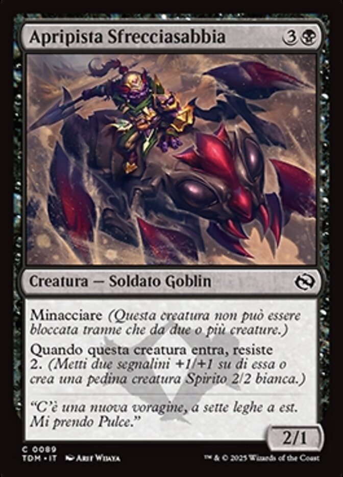 Apripista Sfrecciasabbia
