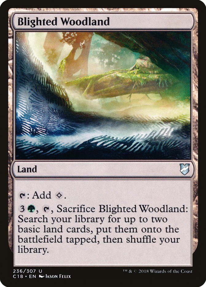 Blighted Woodland (Commander 2018 #236)