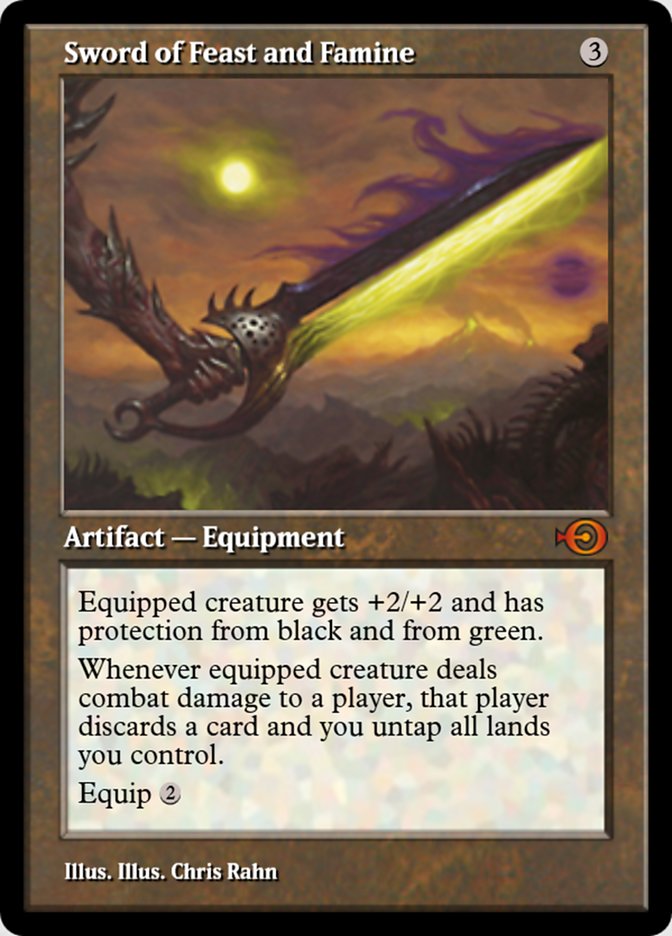 Sword of Feast and Famine (Magic Online Promos #52304)
