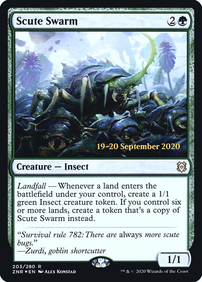 Scute Swarm (Zendikar Rising Promos #203s)