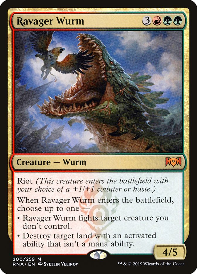 Ravager Wurm (Ravnica Allegiance #200)