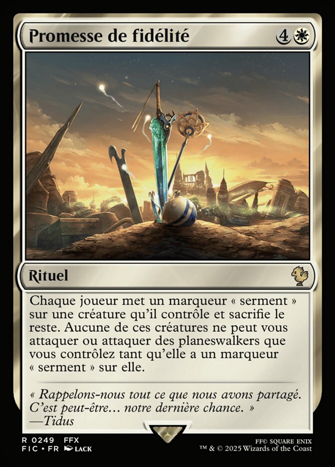 Promesse de fidélité