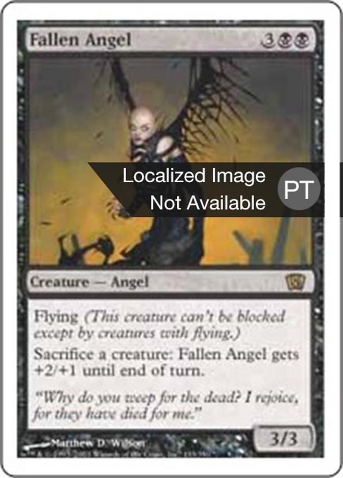 Fallen Angel Card - DragonSpace Gift Shop