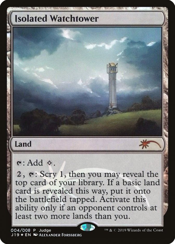 Isolated Watchtower (Judge Gift Cards 2019 #4)