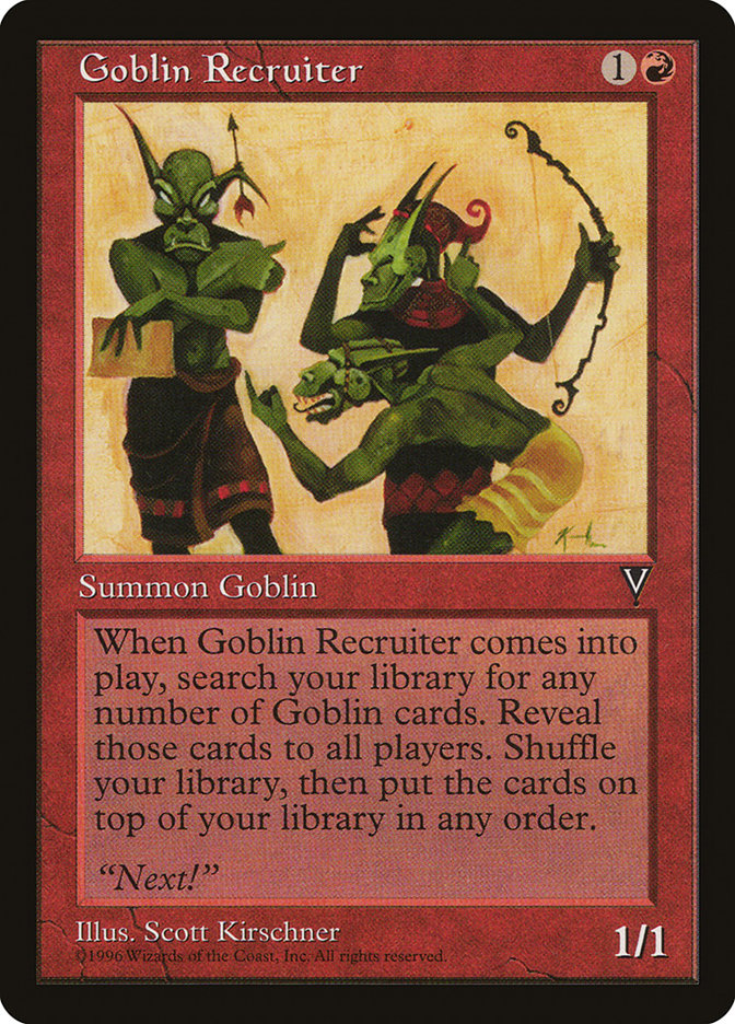 Goblin Recruiter (Visions #80)