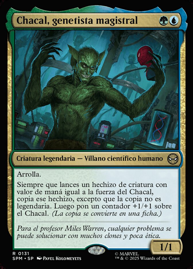 Chacal, genetista magistral
