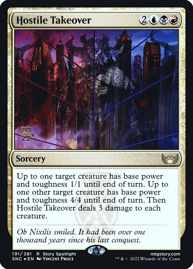 Hostile Takeover (Streets of New Capenna Promos #191s)