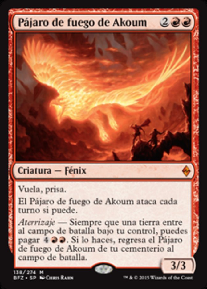Akoum Firebird (Battle for Zendikar #138)