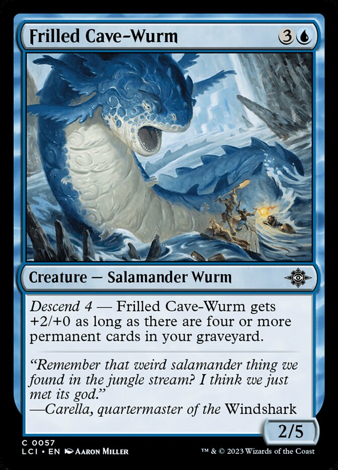 Frilled Cave-Wurm (The Lost Caverns of Ixalan #57)
