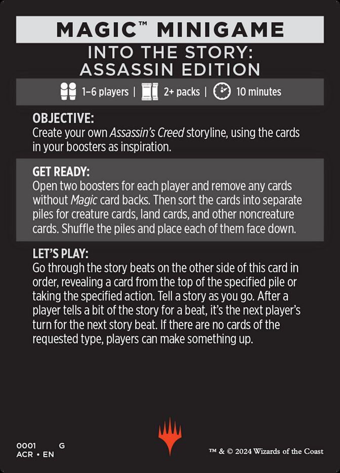 Into the Story: Assassin Edition // Story Beats