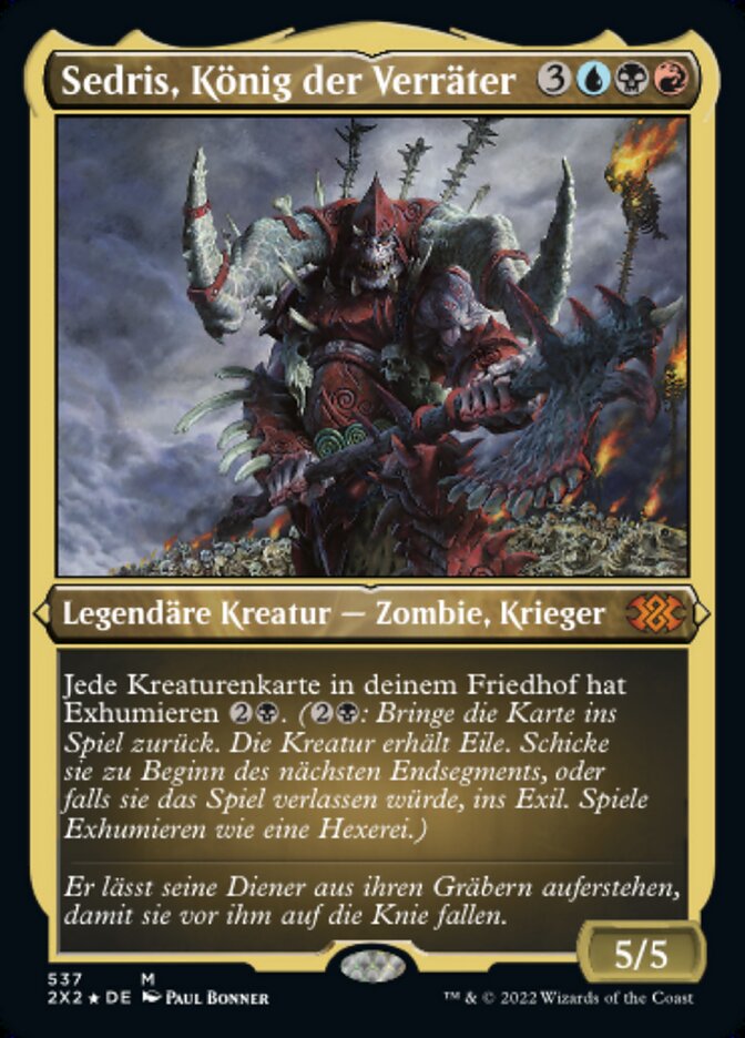 Sedris, the Traitor King (Double Masters 2022 #537)