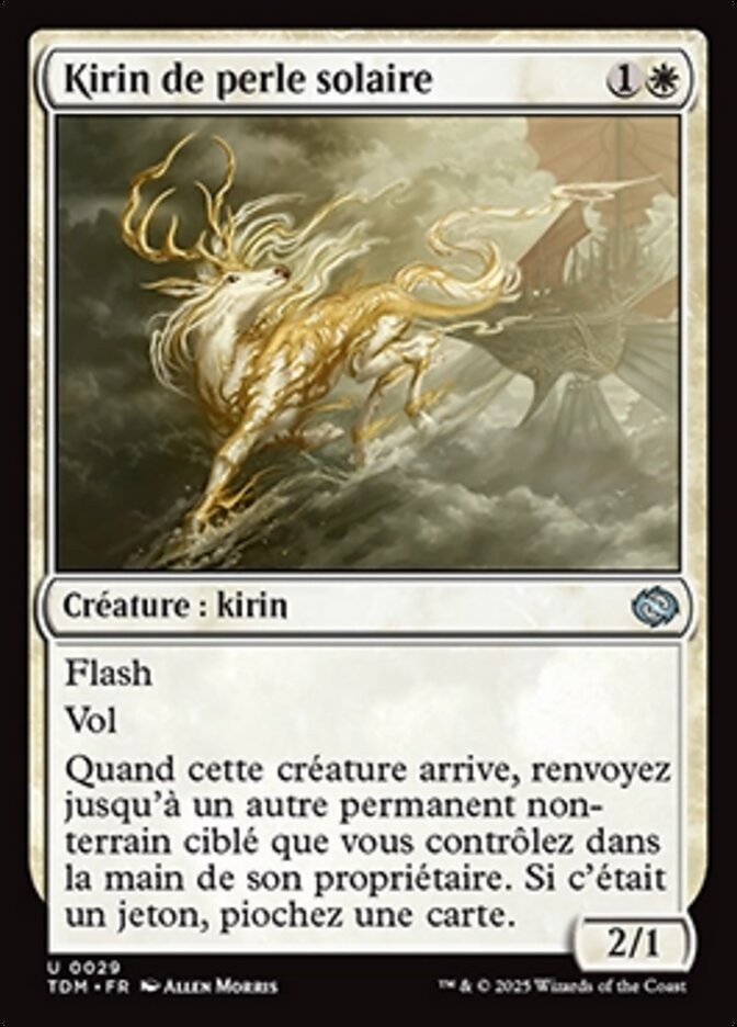 Kirin de perle solaire