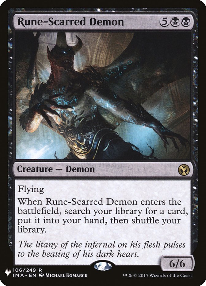 Rune-Scarred Demon (The List #IMA-106)