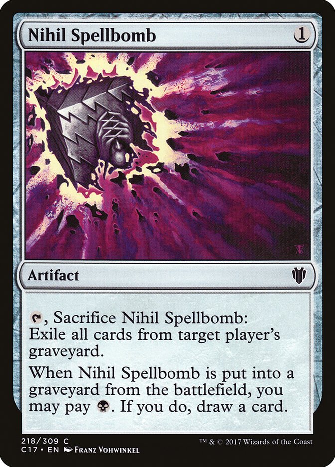 Nihil Spellbomb (Commander 2017 #218)