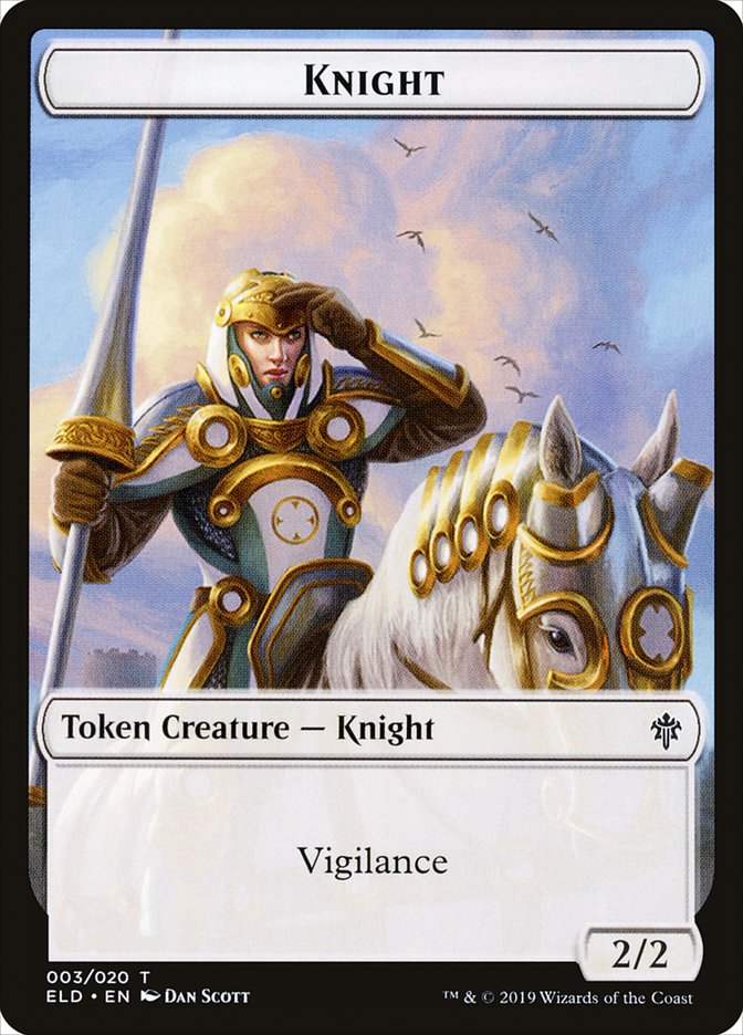 Knight (Throne of Eldraine Tokens #3)