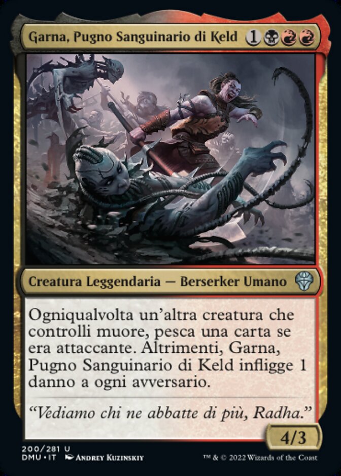 Garna, Bloodfist of Keld (Dominaria United #200)