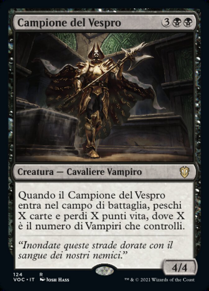 Champion of Dusk (Crimson Vow Commander #124)