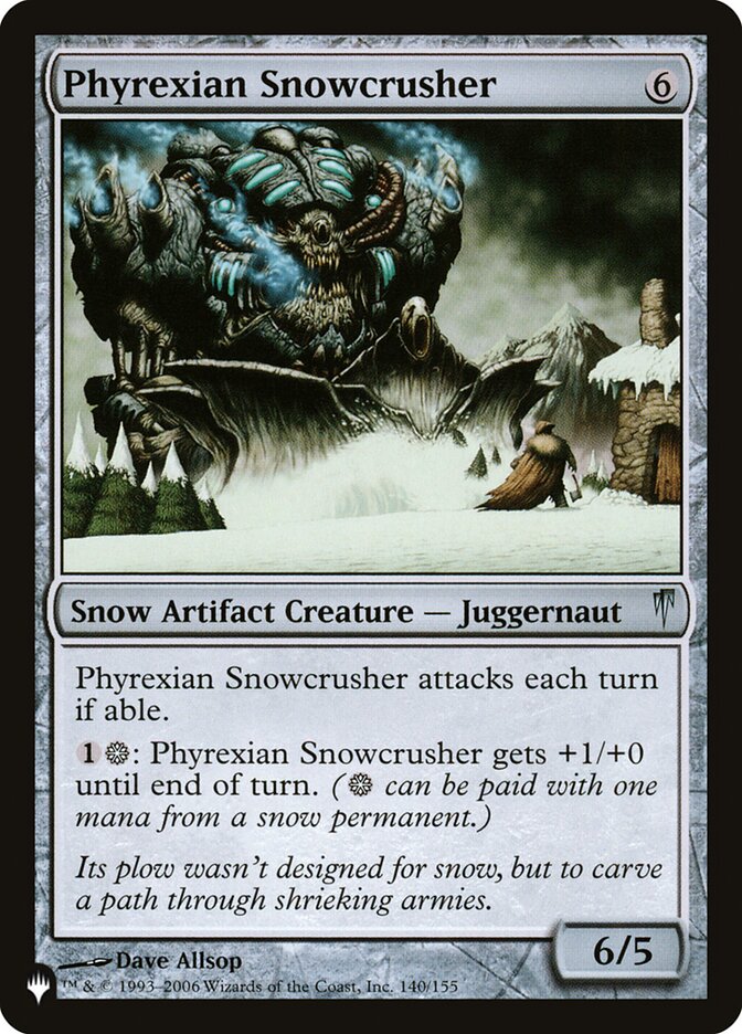 Phyrexian Snowcrusher (The List #CSP-140)