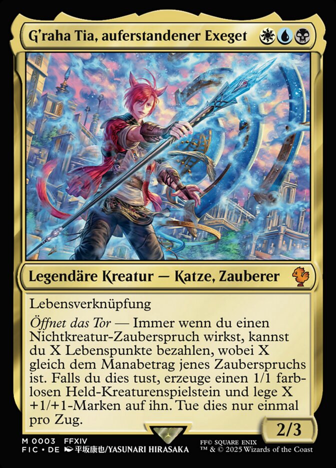 G'raha Tia, auferstandener Exeget