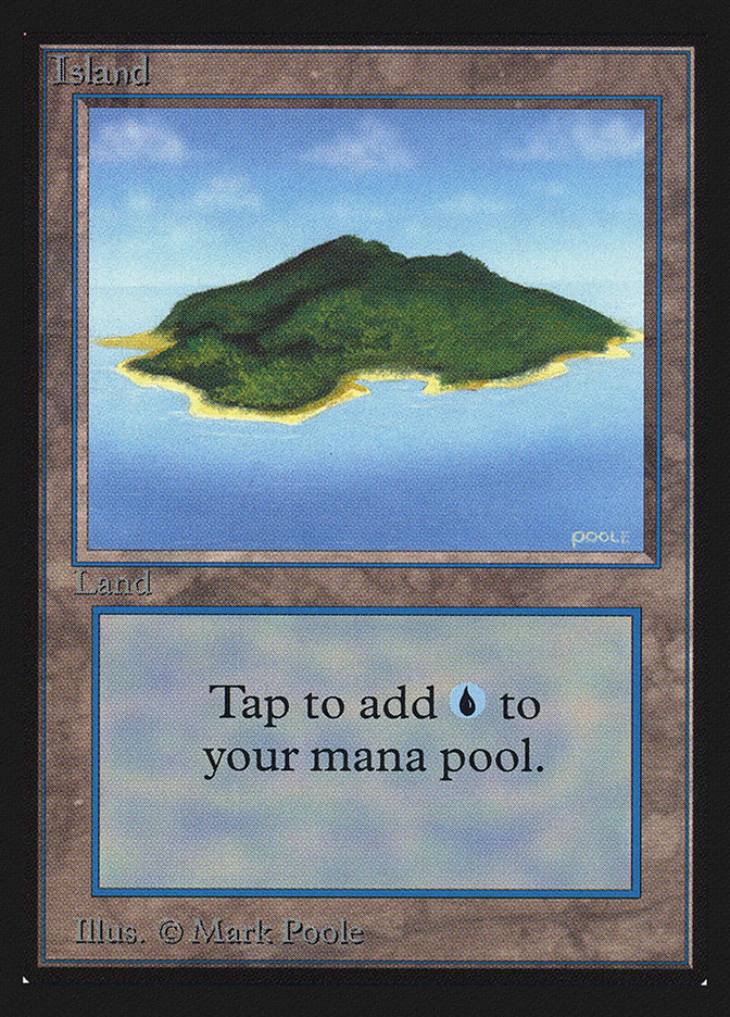 magic MTG 島 ISLAND 複製原画 サイン Mark Poole | ecokil.com.ar