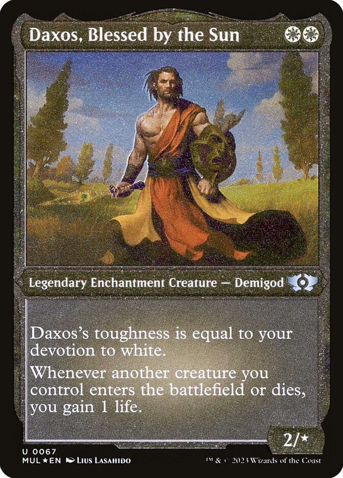 Daxos, Blessed by the Sun – Etched Foil