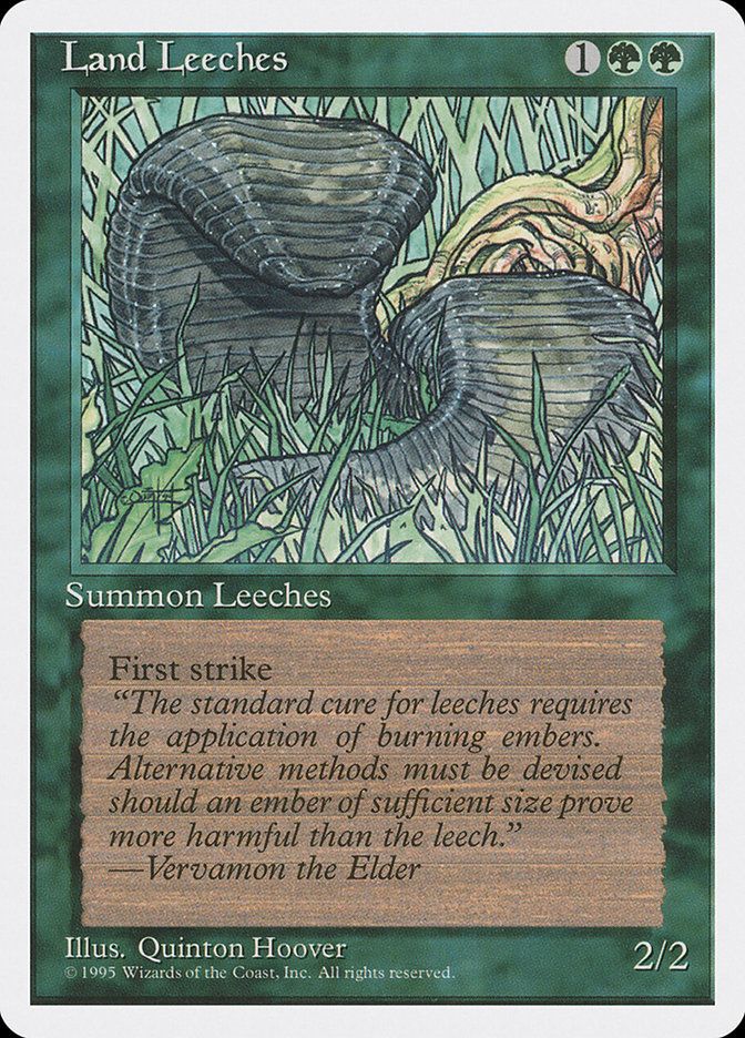 Land Leeches · Fourth Edition (4ED) #255 · Scryfall Magic The Gathering  Search