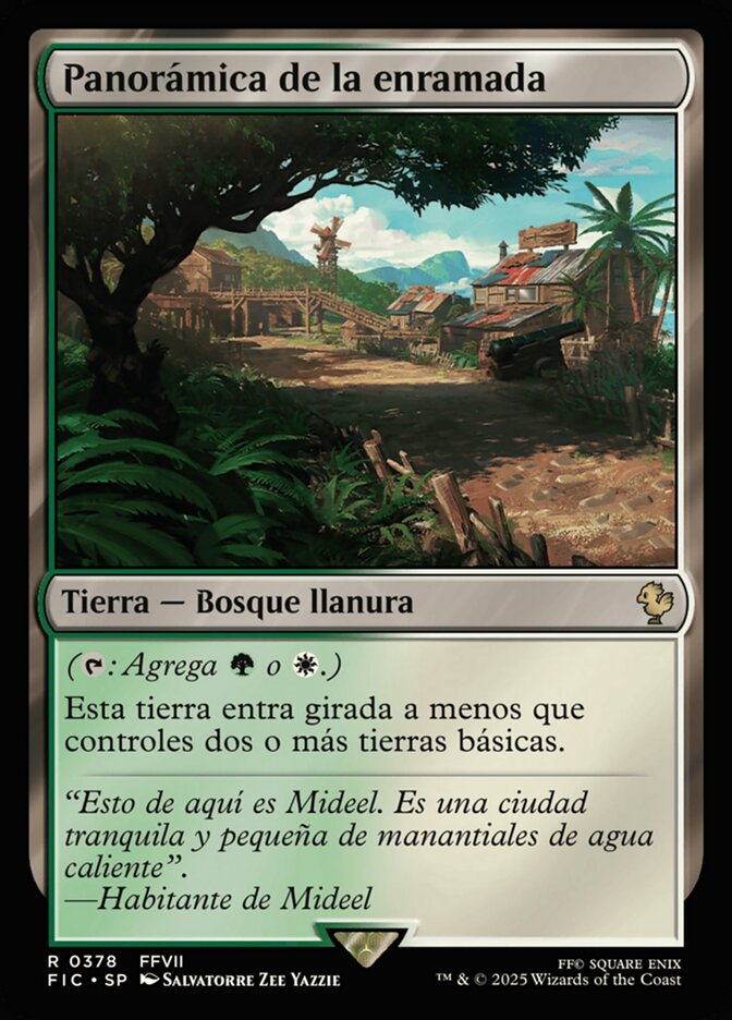 Panorámica de la enramada