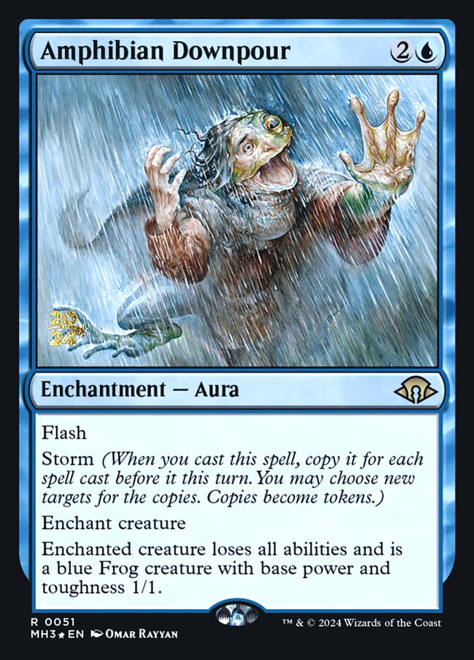 Amphibian Downpour (Modern Horizons 3 Promos #51s)