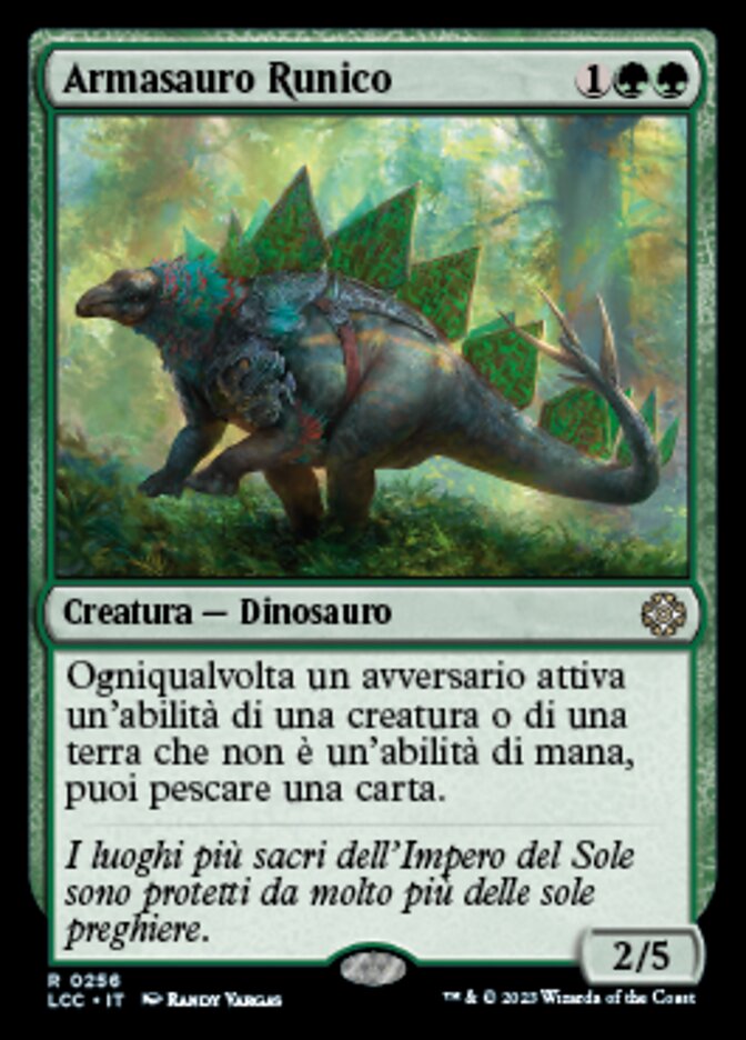 Runic Armasaur (The Lost Caverns of Ixalan Commander #256)