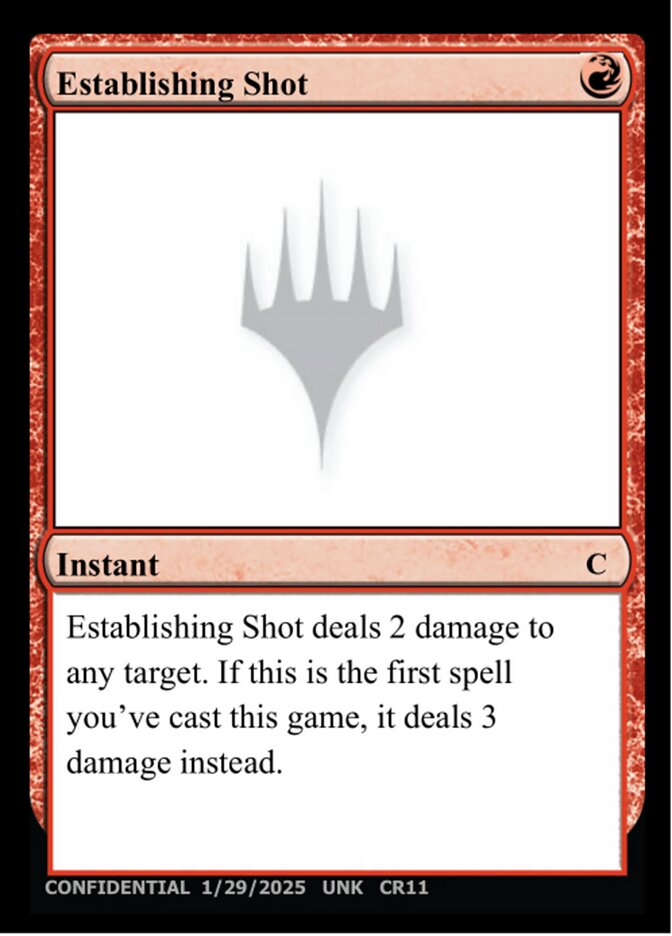 Establishing Shot MTG card
