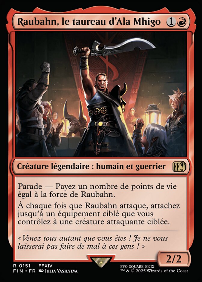 Raubahn, le taureau d'Ala Mhigo