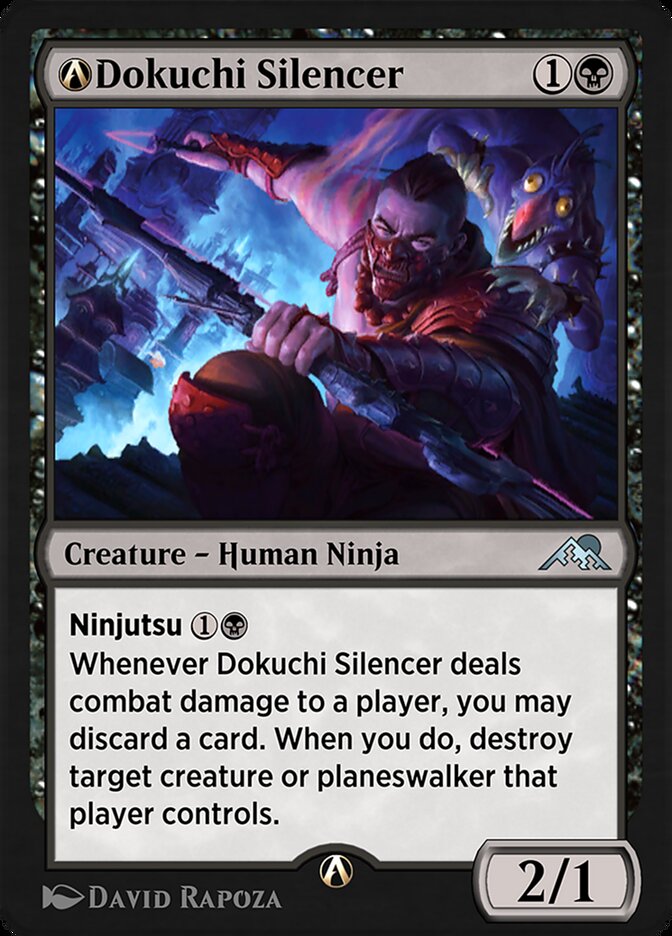 A-Dokuchi Silencer (Kamigawa: Neon Dynasty #A-95)