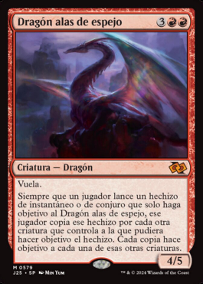 Dragón alas de espejo